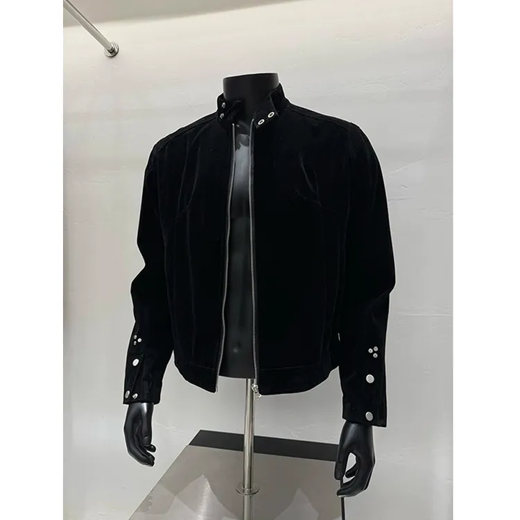 cleanfit立领夹克外套男款秋季高级感正肩哈灵顿底特律工装棒球服