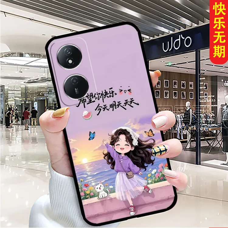 适用荣耀畅玩50plus手机壳CLK-AN00女新款卡通个性男硅胶软壳全包