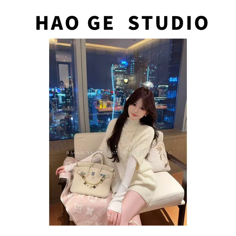 浩哥严选●白金少女HGQ5TZ4022A毛衣+半身裙套装预气质秋冬时尚款