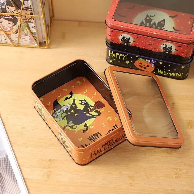 创意马口铁桌面收纳盒糖果饼干铁盒儿童文具礼物盒卡通杂物整理盒