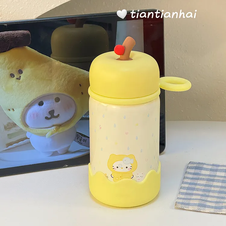 水杯简约新款女生高颜值可爱保温杯学生小众不撞款便携316不锈钢