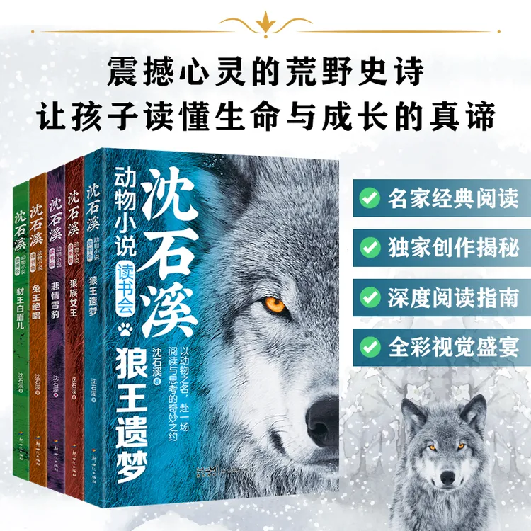 沈石溪动物小说读书会  狼王遗梦豹王白眉儿狼族女王悲情雪豹兔王