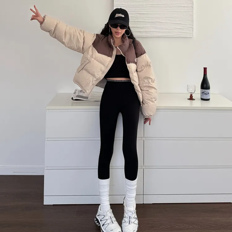 【雪儿定制】深冬新款加厚百搭330G绒云朵休闲打底裤