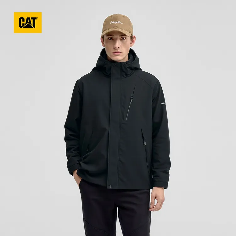 【三合一羽绒服】CAT卡特秋冬防泼水休闲长袖连帽羽绒服外套男W6710