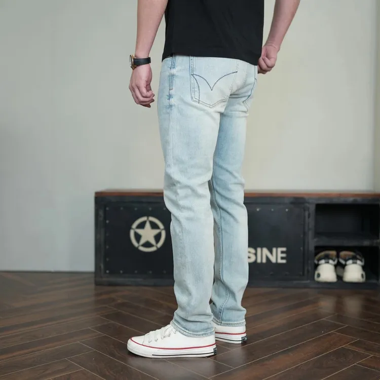 2025新款SEVENTH/第七【修身直筒】微弹11.5OZ浅色百搭水洗休闲男士