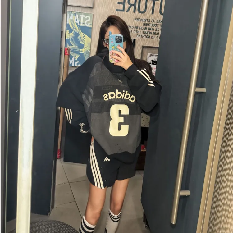 ADIDAS三叶草TEAM HOODIE 毛圈布运动连帽套头衫 KC2608 KC2607 X
