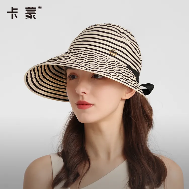 卡蒙  户外大帽檐防晒帽新款遮阳渔夫帽大头围可折叠