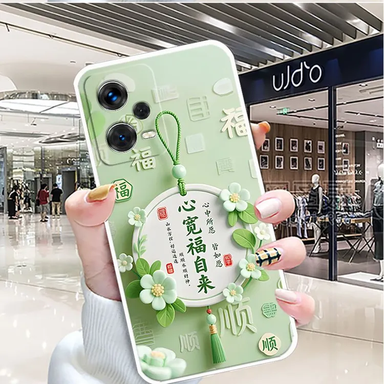适用红米Note12pro手机壳22101316C中国风女新款硅胶男全包边软壳