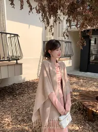 EIA一尧【温柔美神披肩】气质简约高级慵懒披肩斗篷新贵百搭坎肩女