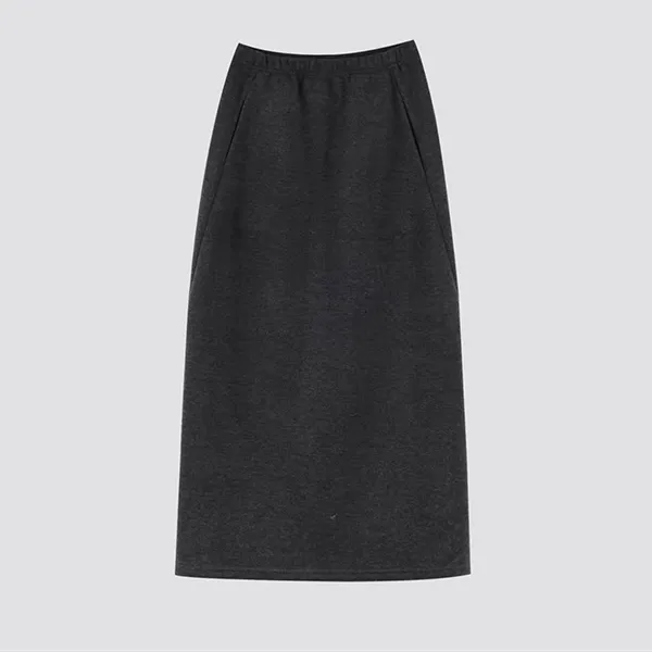 绵羊毛醋酸混纺气质显瘦毛呢半身裙女2025冬季新款通勤百搭直筒裙