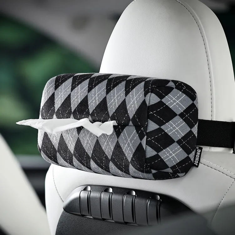 墨澜菱光汽车纸巾盒车载抽纸盒座椅背挂式纸巾包车上装饰用品大全