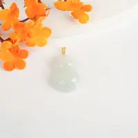 【小北好物】18K金翡翠葫芦吊坠约13*22mm【多样性发一件】2QS15X75