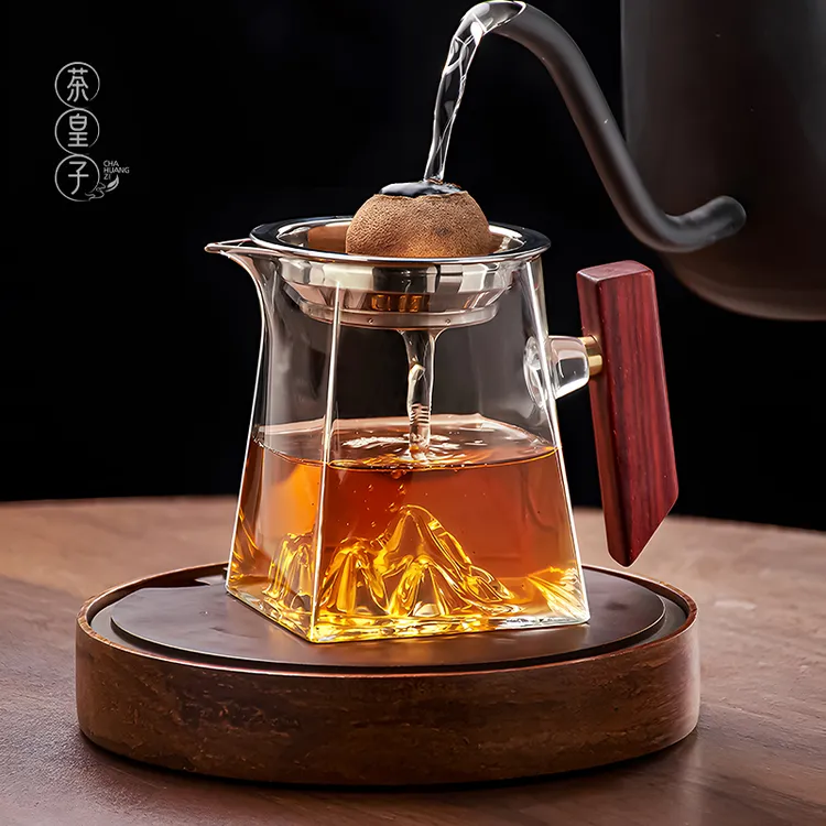 茶皇子茶具公道杯耐热温高硼硅玻璃加厚茶漏过滤小青柑公杯泡茶壶
