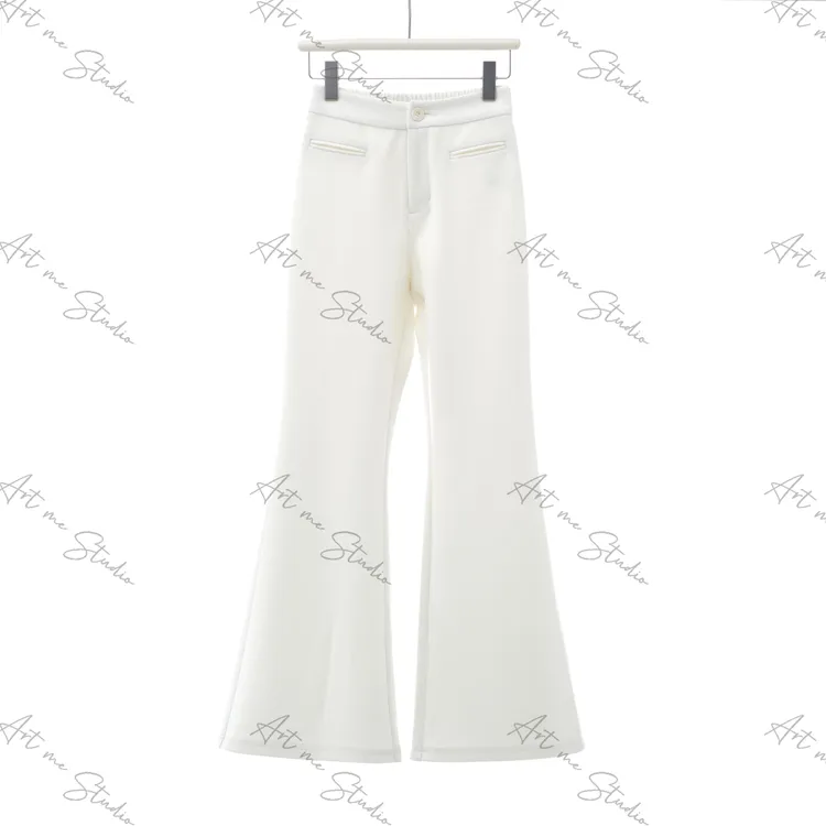 3姐【通勤天菜 高腰直筒微喇加厚毛呢西裤】   S31386S1