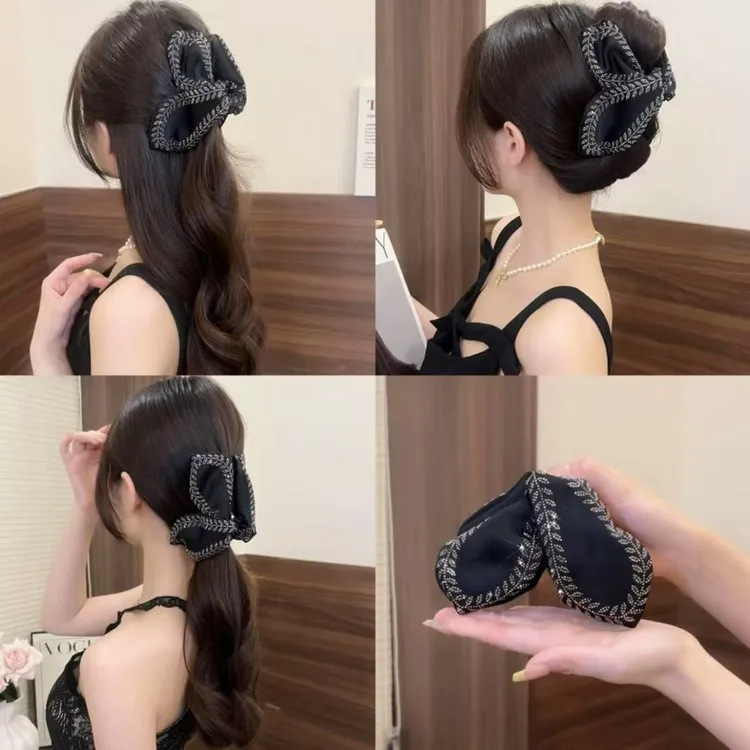 【新疆西藏包邮】韩式设计感叶片麦穗13cm鲨鱼夹百搭高级感抓夹