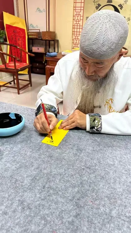【杨渡老先生手绘】纯手绘平安吉祥贴纸