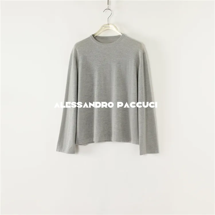 AP洛哥53121ST【限量/风絮】绵羊毛圆领基础三色长袖时尚百搭套头衫