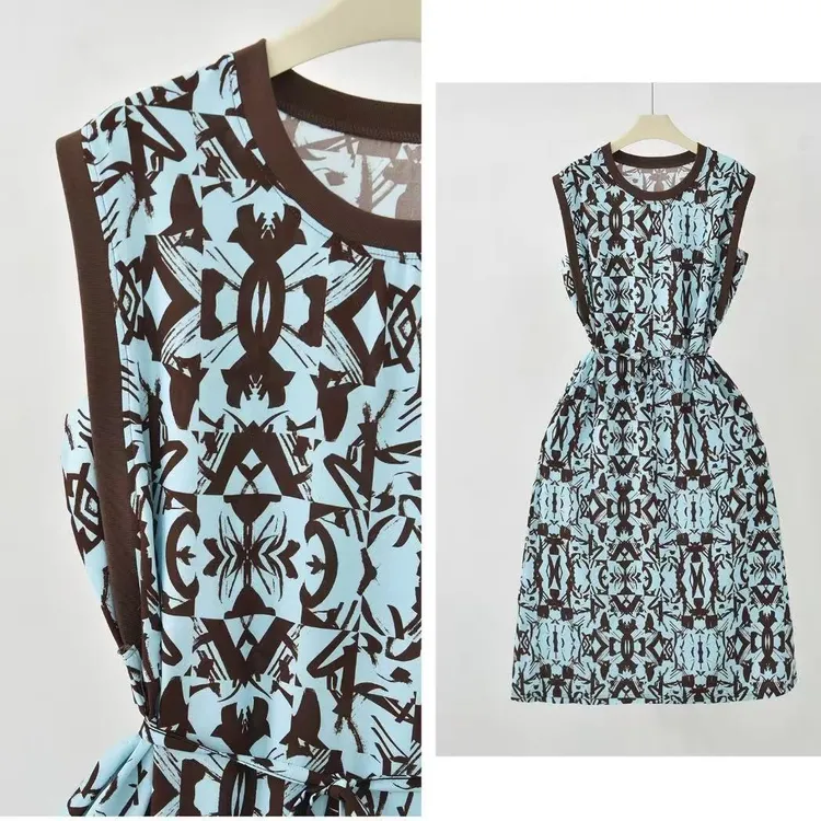 【带口袋】法式绵绸连衣裙复古风凉快轻薄显瘦百搭休闲裙子连衣裙女