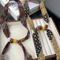 （兜来财）复古小众民族风丝巾项链时尚百搭