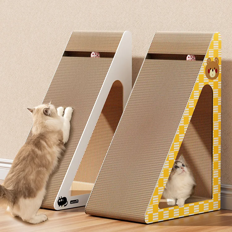 瓦楞纸猫抓板猫窝一体耐磨不掉屑磨爪猫爪板立式特大号巨大耐磨猫