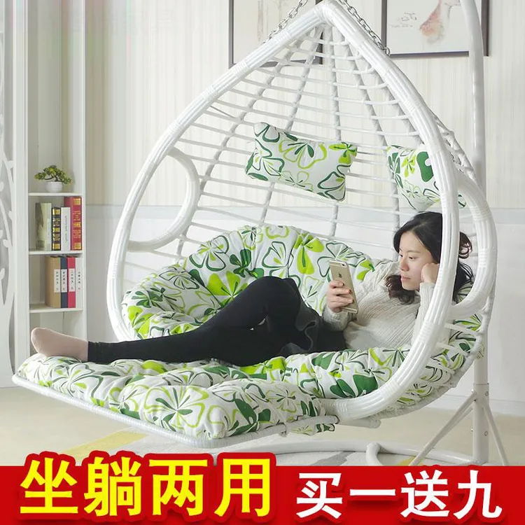 【1448人好评】吊篮藤椅鸟巢懒人吊椅室内阳台吊床摇椅秋千成人摇