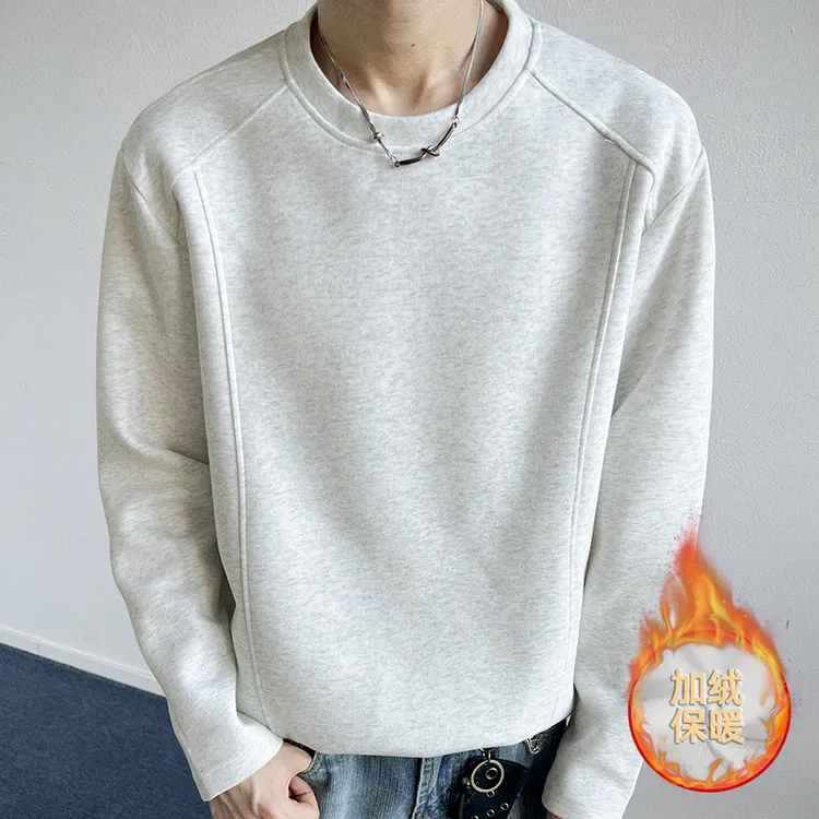 秋冬季男士加绒卫衣韩版休闲
