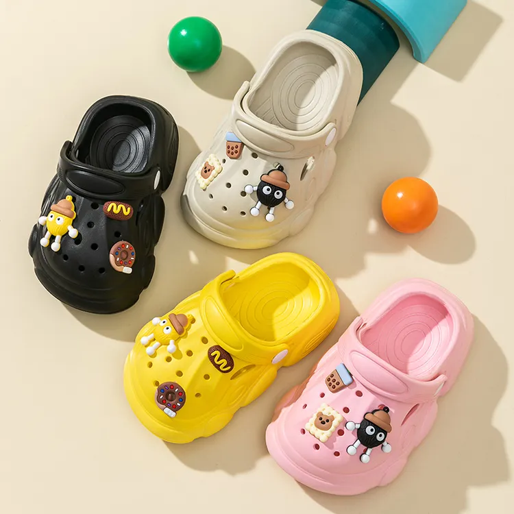 洞洞鞋eva儿童拖鞋包头夏季卡通动物外穿软底沙滩男女防滑亲子款
