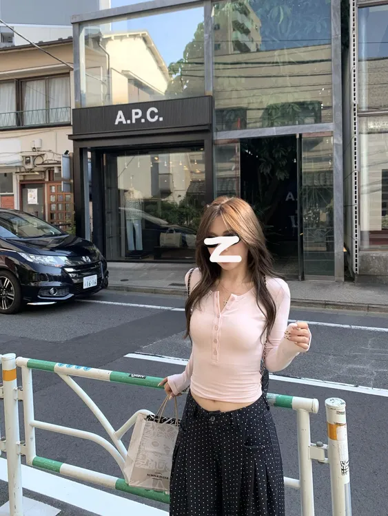 CORDERO 韩系早秋莱赛尔修身长袖T恤V领纽扣女纯欲风打底衫上衣潮