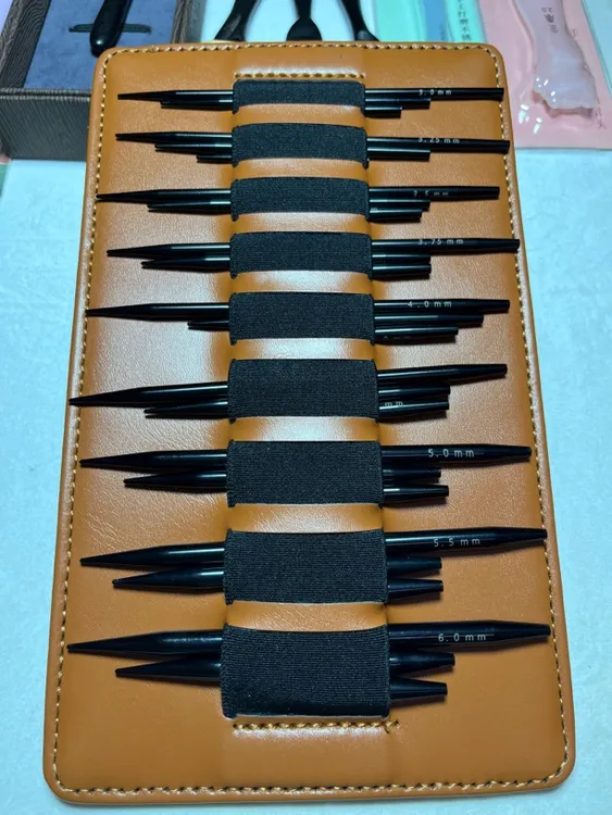 高档可拆卸不锈钢氧化铝环形针袖子针手工编织直针