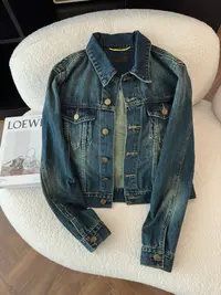 KAISIO秋冬新款时尚设计气质百搭短款牛仔外套2412104