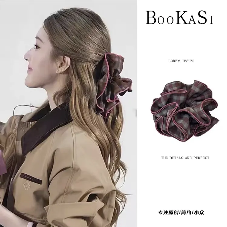 「露」同款千金可露发圈秋冬氛围感气质大肠发圈百搭简约发圈A-07