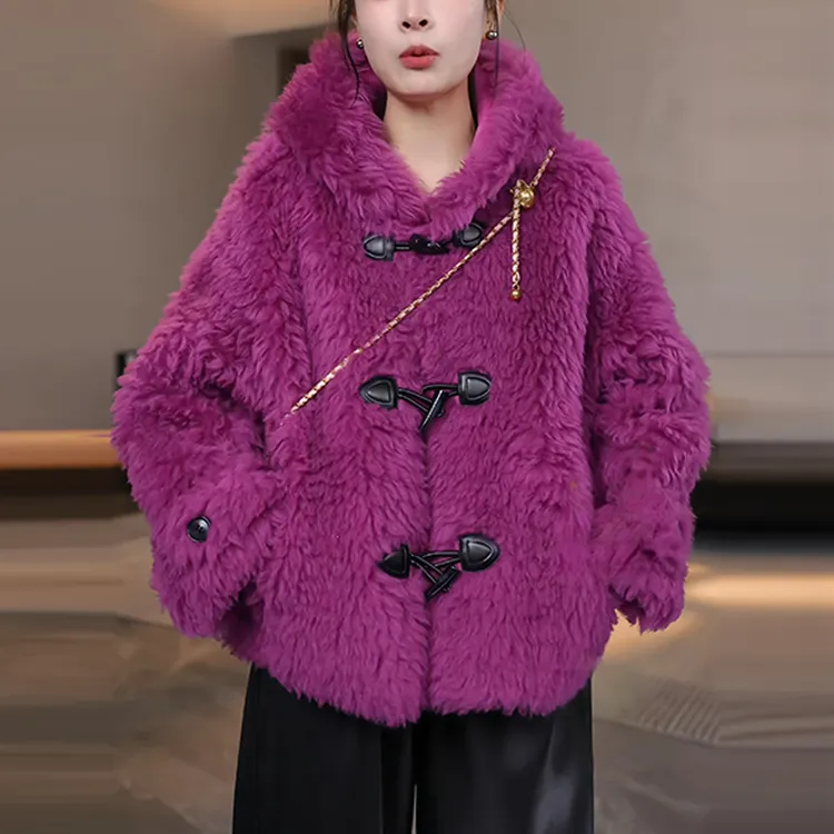 日系慵懒风气质宽松常规款外套女士2026秋冬新款常规保暖时尚衣服