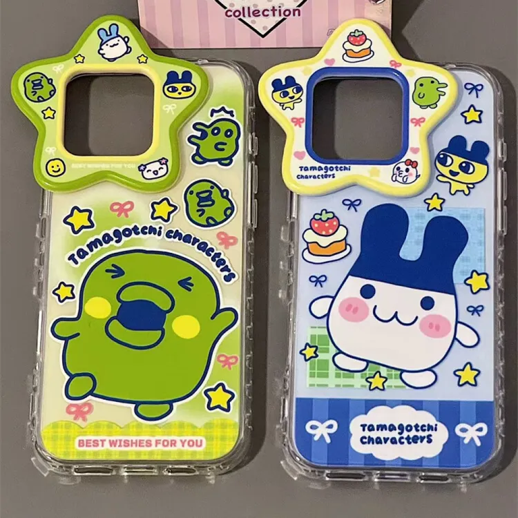 星星镜头拓麻歌子大嘴吉咪咪吉适用iphone16promax苹果15手机壳14