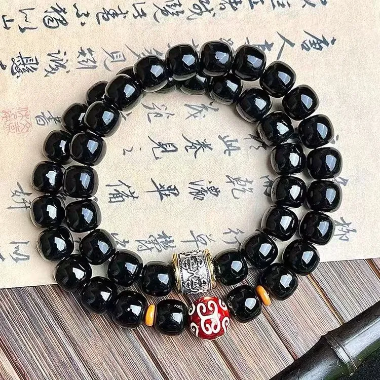 （福满乾坤）菩提老料双圈手串手持