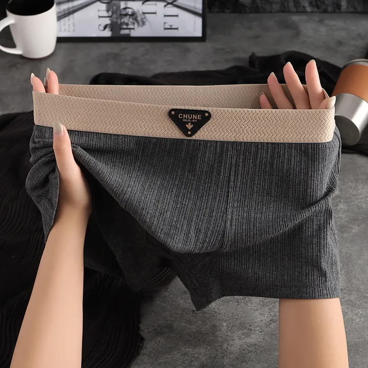 新款条纹男士内裤男款棉质平角裤男生运动舒适短裤透气四角裤裤衩