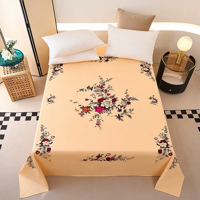 正宗国民纯棉老粗布床单单件斜纹老式怀旧单人家纺加厚全棉被单