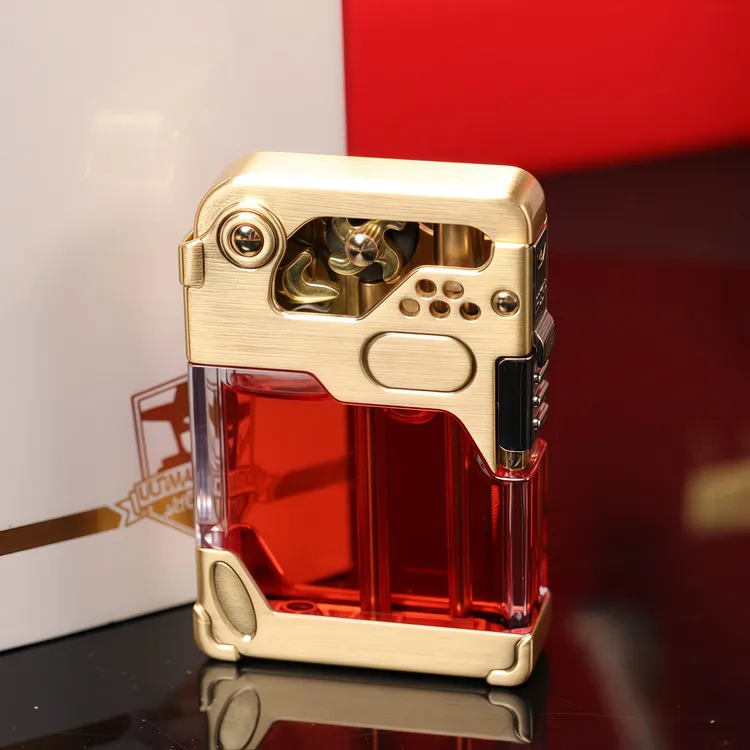 ZORRO正品透明油仓托伦斯一键点火煤油打火机