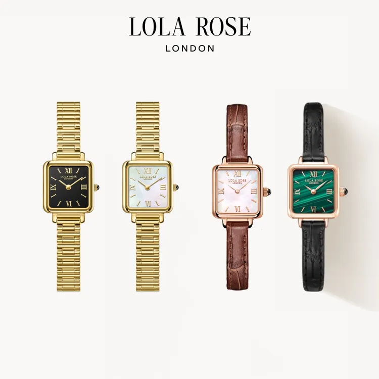 【天使爱美丽】LolaRose罗拉玫瑰黑金手表小棕表时尚百搭气质