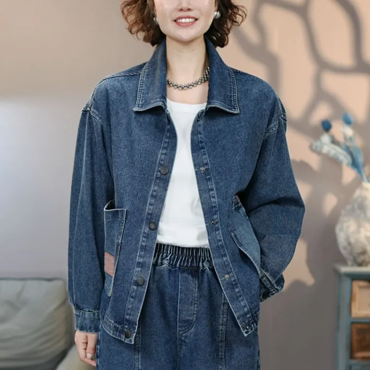 8949蓝#2025秋季新款水洗牛仔外套百搭上衣显瘦牛仔潮流