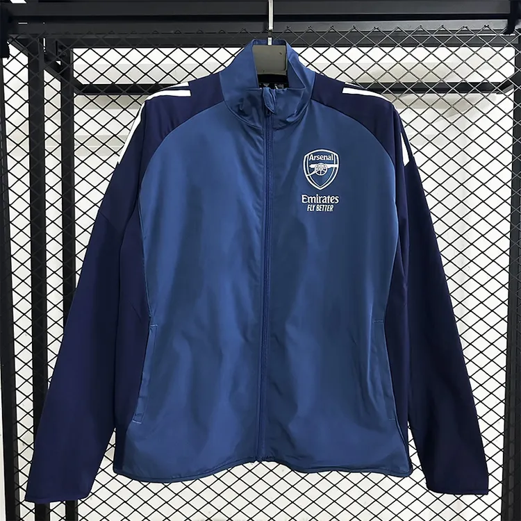 2425新款阿森纳风衣白色外套长拉链足球服夹克冲锋衣防水晒衣薄款