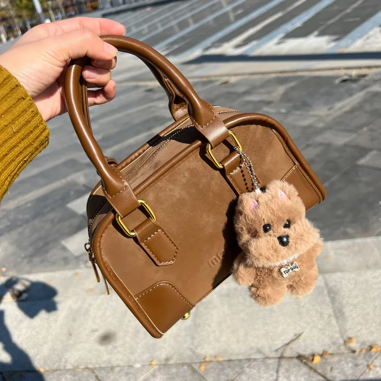 手拎包包女爆款2025新款秋冬小众美拉德单肩包上班通勤斜挎包轻奢