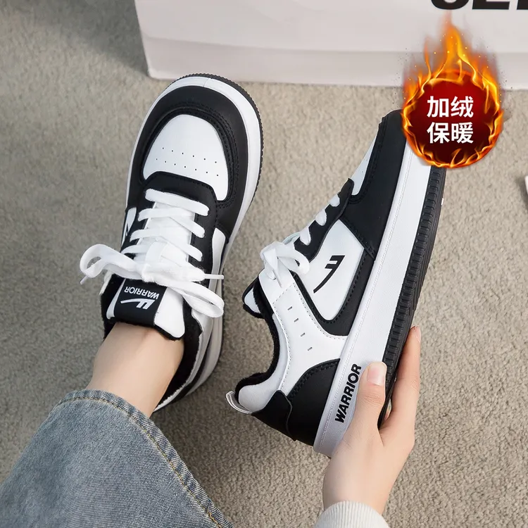 回力加绒小白鞋男款2026冬季爆款厚底耐磨学生百搭潮流保暖休闲鞋