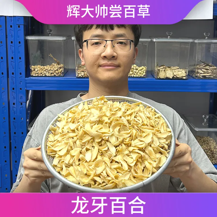 【辉大帅尝百草】25年湖南产地龙牙百合道地百合无硫百合煲汤煮粥用