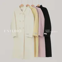 法儿家韩国限定【新品】【马卡龙大衣(长款)】FS510W060百搭毛呢大衣