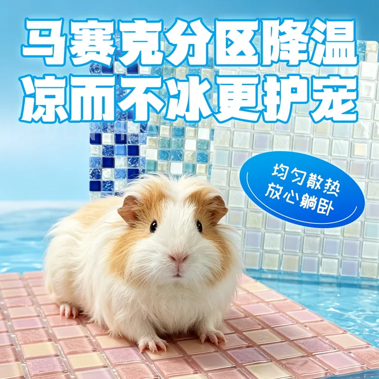 怪兽盒子冰垫兔子龙猫豚鼠荷兰猪仓鼠冰垫降温垫散热垫透气冰垫