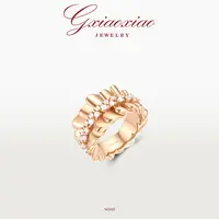 G XIAOXIAO 镀K金【浮光逐梦】时尚气质高级百搭戒指 ND48