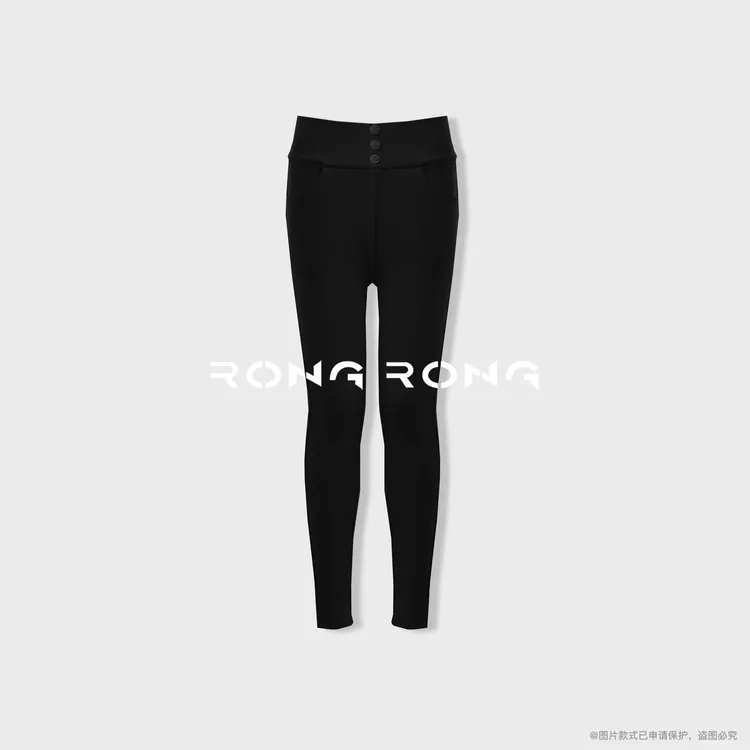 溶溶【蚕丝暖绒小黑裤】RONGRONG内里莱赛尔蚕丝貂绒暖肤打底裤7701