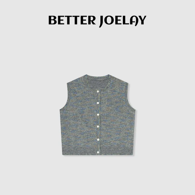 BETTER JOELAY-【雾岛星尘】羊毛时尚简约针织马甲个性慵懒LL6096