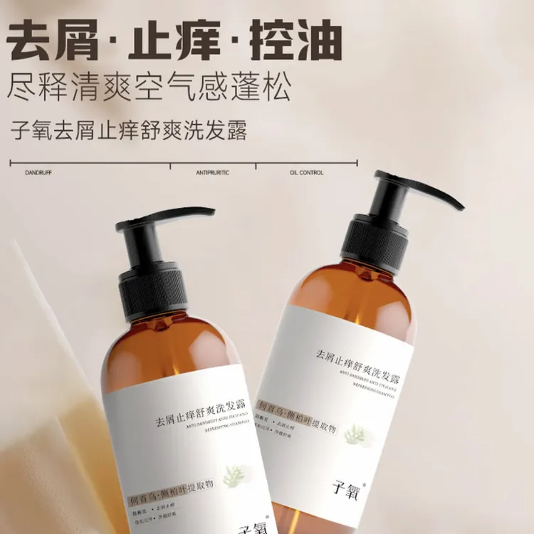 无品牌去屑止痒舒爽洗发露（何首乌侧柏叶提取物）