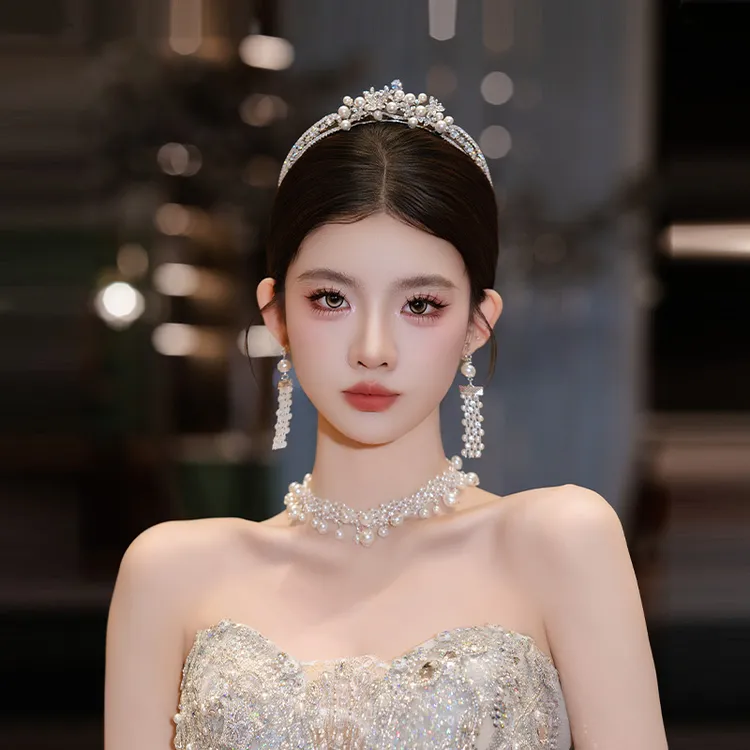 合金树脂婚庆饰品 韩系新娘头饰公主成人礼甜美精致皇冠MT0108